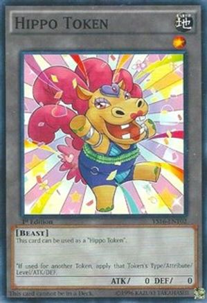 Token: Hippo (Yellow) (YS16-ENT02) - Starter Deck: Yuya 1st Edition Starter Deck: Yuya Yugioh Single  Squirtle Squad Card Shop.