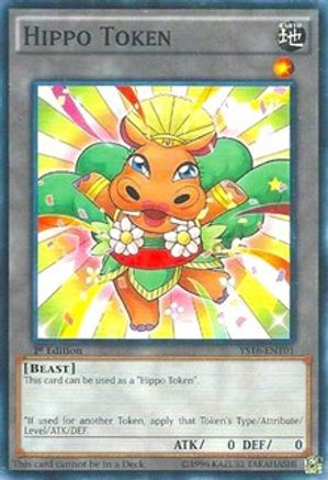 Token: Hippo (Orange) (YS16-ENT01) - Starter Deck: Yuya 1st Edition Starter Deck: Yuya Yugioh Single  Squirtle Squad Card Shop.