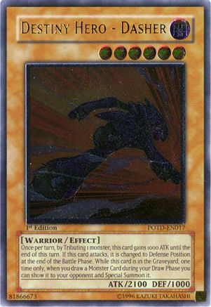 Destiny Hero - Dasher (UTR) (POTD-EN017) - Power of the Duelist 1st Edition Power of the Duelist Yugioh Single  Squirtle Squad Card Shop.