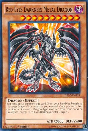 Red-Eyes Darkness Metal Dragon (SR02-EN009) - Structure Deck: Rise of the True Dragons 1st Edition Structure Deck: Rise of the True Dragons Yugioh Single  Squirtle Squad Card Shop.