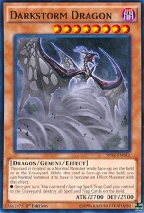 Darkstorm Dragon (SR02-EN012) - Structure Deck: Rise of the True Dragons 1st Edition Structure Deck: Rise of the True Dragons Yugioh Single  Squirtle Squad Card Shop.