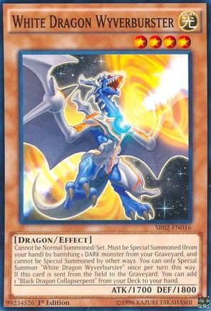 White Dragon Wyverburster (SR02-EN016) - Structure Deck: Rise of the True Dragons 1st Edition Structure Deck: Rise of the True Dragons Yugioh Single  Squirtle Squad Card Shop.