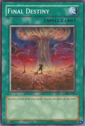 Final Destiny (SRL-035) - Spell Ruler Unlimited Spell Ruler Yugioh Single  Squirtle Squad Card Shop.