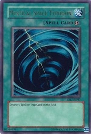 Mystical Space Typhoon (SRL-047) - Spell Ruler Unlimited Spell Ruler Yugioh Single  Squirtle Squad Card Shop.