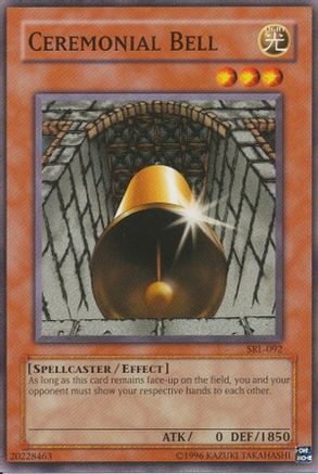 Ceremonial Bell (SRL-092) - Spell Ruler Unlimited Spell Ruler Yugioh Single  Squirtle Squad Card Shop.