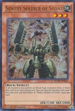 Sentry Soldier of Stone (MVP1-EN012) - The Dark Side of Dimensions Movie Pack 1st Edition The Dark Side of Dimensions Movie Pack Yugioh Single  Squirtle Squad Card Shop.