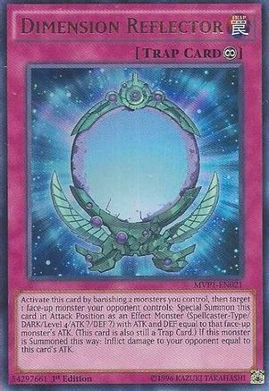 Dimension Reflector (MVP1-EN021) - The Dark Side of Dimensions Movie Pack Unlimited The Dark Side of Dimensions Movie Pack Yugioh Single  Squirtle Squad Card Shop.