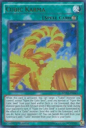 Cubic Karma (MVP1-EN041) - The Dark Side of Dimensions Movie Pack Unlimited The Dark Side of Dimensions Movie Pack Yugioh Single  Squirtle Squad Card Shop.