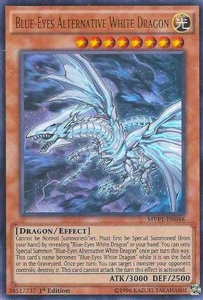 Blue-Eyes Alternative White Dragon (MVP1-EN046) - The Dark Side of Dimensions Movie Pack Unlimited The Dark Side of Dimensions Movie Pack Yugioh Single  Squirtle Squad Card Shop.