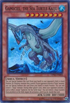 Gameciel, the Sea Turtle Kaiju (OP02-EN004) - OTS Tournament Pack 2 Unlimited OTS Tournament Pack 2 Yugioh Single  Squirtle Squad Card Shop.
