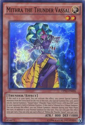 Mithra the Thunder Vassal (OP02-EN006) - OTS Tournament Pack 2 Unlimited OTS Tournament Pack 2 Yugioh Single  Squirtle Squad Card Shop.
