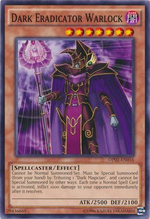 Dark Eradicator Warlock (OP02-EN016) - OTS Tournament Pack 2 Unlimited OTS Tournament Pack 2 Yugioh Single  Squirtle Squad Card Shop.