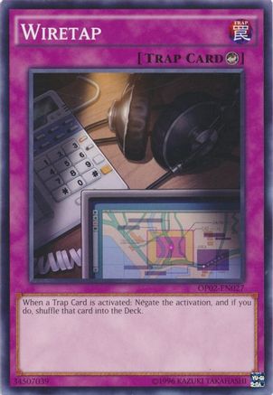 Wiretap (OP02-EN027) - OTS Tournament Pack 2 Unlimited OTS Tournament Pack 2 Yugioh Single  Squirtle Squad Card Shop.