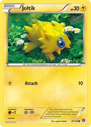 Joltik 041  - Reverse Holofoil XY  Steam Siege - Common XY - Steam Siege Pokemon Single  Squirtle Squad Card Shop.