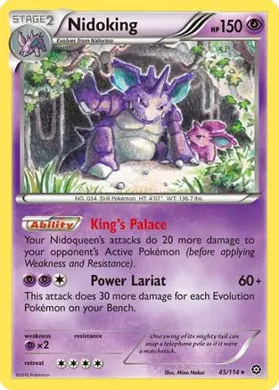 Nidoking 045  XY  Steam Siege - Rare