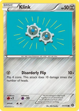 Klink 071  - Reverse Holofoil XY  Steam Siege - Common XY - Steam Siege Pokemon Single  Squirtle Squad Card Shop.