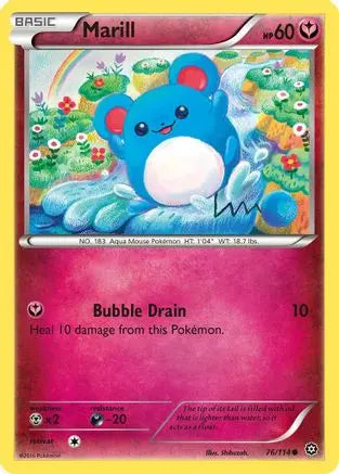 Marill 076  - Reverse Holofoil XY  Steam Siege - Common