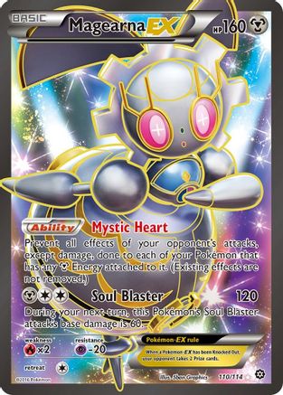 Magearna EX (Full Art) 110  - Holofoil XY  Steam Siege - Ultra Rare XY - Steam Siege Pokemon Single  Squirtle Squad Card Shop.