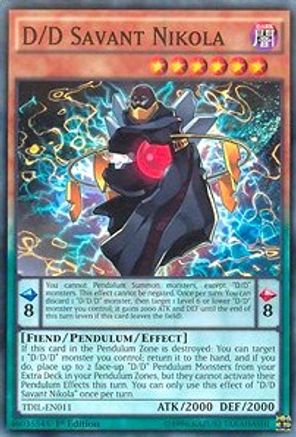 D/D Savant Nikola (TDIL-EN011) - The Dark Illusion Unlimited The Dark Illusion Yugioh Single  Squirtle Squad Card Shop.