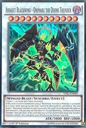 Assault Blackwing - Onimaru the Divine Thunder (TDIL-EN049) - The Dark Illusion Unlimited The Dark Illusion Yugioh Single  Squirtle Squad Card Shop.