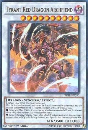 Tyrant Red Dragon Archfiend (TDIL-EN050) - The Dark Illusion 1st Edition The Dark Illusion Yugioh Single  Squirtle Squad Card Shop.