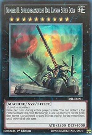 Number 81: Superdreadnought Rail Cannon Super Dora (TDIL-EN091) - The Dark Illusion Unlimited The Dark Illusion Yugioh Single  Squirtle Squad Card Shop.