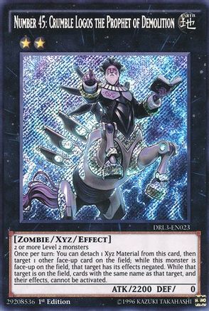 Number 45: Crumble Logos the Prophet of Demolition (DRL3-EN023) - Dragons of Legend: Unleashed 1st Edition Dragons of Legend: Unleashed Yugioh Single  Squirtle Squad Card Shop.