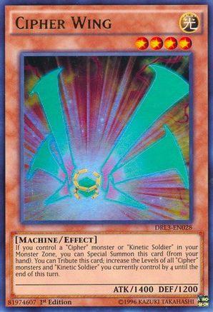 Cipher Wing (DRL3-EN028) - Dragons of Legend: Unleashed 1st Edition Dragons of Legend: Unleashed Yugioh Single  Squirtle Squad Card Shop.
