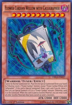 Flower Cardian Willow with Calligrapher (DRL3-EN037) - Dragons of Legend: Unleashed 1st Edition Dragons of Legend: Unleashed Yugioh Single  Squirtle Squad Card Shop.