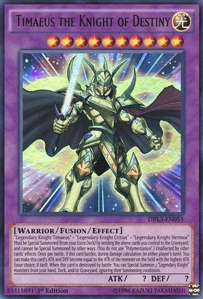 Timaeus the Knight of Destiny (DRL3-EN055) - Dragons of Legend: Unleashed 1st Edition Dragons of Legend: Unleashed Yugioh Single  Squirtle Squad Card Shop.