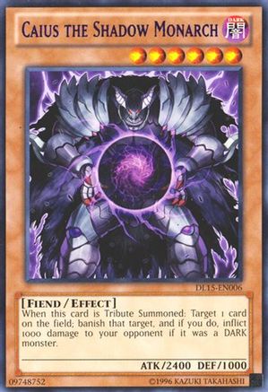 Caius the Shadow Monarch (Purple) (DL15-EN006) - Duelist League Promo Unlimited Duelist League Promo Yugioh Single  Squirtle Squad Card Shop.
