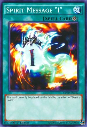 Spirit Message "I" (DPRP-EN042) - Duelist Pack: Rivals of the Pharaoh 1st Edition Duelist Pack: Rivals of the Pharaoh Yugioh Single  Squirtle Squad Card Shop.