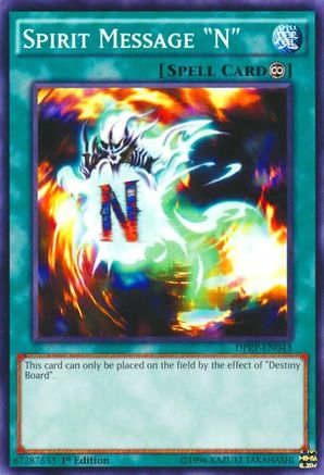 Spirit Message "N" (DPRP-EN043) - Duelist Pack: Rivals of the Pharaoh 1st Edition Duelist Pack: Rivals of the Pharaoh Yugioh Single  Squirtle Squad Card Shop.