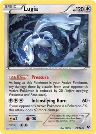 Lugia (XY Fates Collide) 078/124  - Holofoil Deck Exclusives - Holo Rare Deck Exclusives Pokemon Single  Squirtle Squad Card Shop.