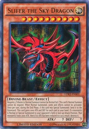 Slifer the Sky Dragon (LDK2-ENS01) - Legendary Decks II Limited Legendary Decks II Yugioh Single  Squirtle Squad Card Shop.