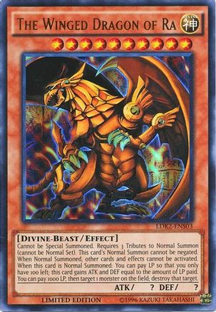 The Winged Dragon of Ra (LDK2-ENS03) - Legendary Decks II Limited Legendary Decks II Yugioh Single  Squirtle Squad Card Shop.