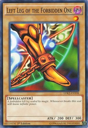 Left Leg of the Forbidden One (LDK2-ENY08) - Legendary Decks II 1st Edition Legendary Decks II Yugioh Single  Squirtle Squad Card Shop.