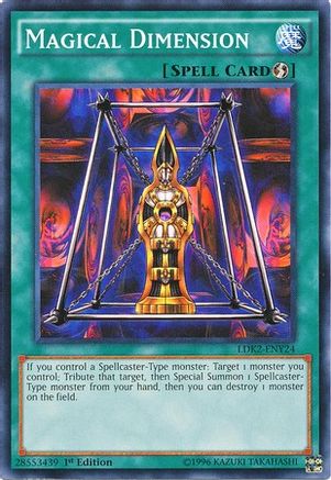 Magical Dimension (LDK2-ENY24) - Legendary Decks II Unlimited Legendary Decks II Yugioh Single  Squirtle Squad Card Shop.
