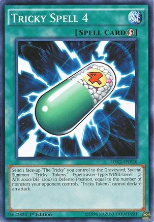 Tricky Spell 4 (LDK2-ENY26) - Legendary Decks II Unlimited Legendary Decks II Yugioh Single  Squirtle Squad Card Shop.