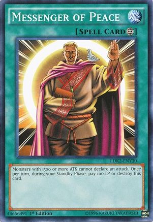 Messenger of Peace (LDK2-ENY30) - Legendary Decks II Unlimited Legendary Decks II Yugioh Single  Squirtle Squad Card Shop.