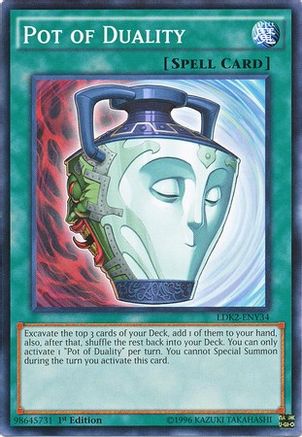 Pot of Duality (LDK2-ENY34) - Legendary Decks II 1st Edition Legendary Decks II Yugioh Single  Squirtle Squad Card Shop.