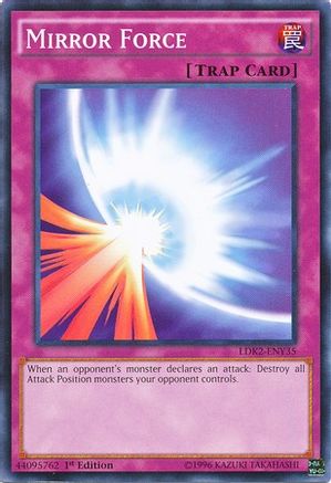Mirror Force (LDK2-ENY35) - Legendary Decks II 1st Edition Legendary Decks II Yugioh Single  Squirtle Squad Card Shop.