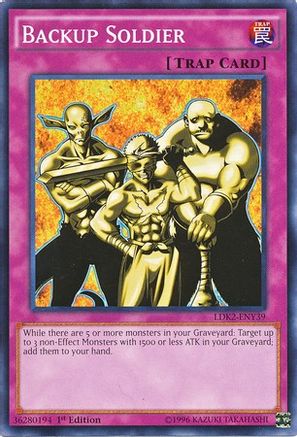 Backup Soldier (LDK2-ENY39) - Legendary Decks II Unlimited Legendary Decks II Yugioh Single  Squirtle Squad Card Shop.