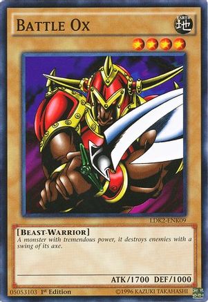 Battle Ox (LDK2-ENK09) - Legendary Decks II Unlimited Legendary Decks II Yugioh Single  Squirtle Squad Card Shop.
