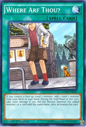 Where Arf Thou? (LDK2-ENK29) - Legendary Decks II Unlimited Legendary Decks II Yugioh Single  Squirtle Squad Card Shop.