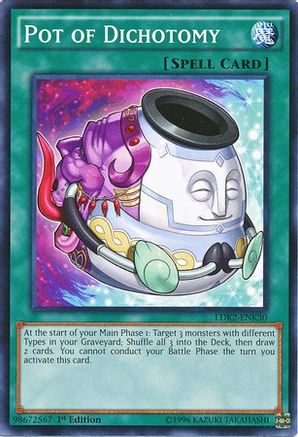 Pot of Dichotomy (LDK2-ENK30) - Legendary Decks II 1st Edition Legendary Decks II Yugioh Single  Squirtle Squad Card Shop.