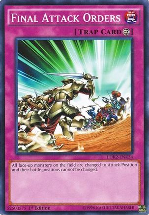 Final Attack Orders (LDK2-ENK34) - Legendary Decks II Unlimited Legendary Decks II Yugioh Single  Squirtle Squad Card Shop.