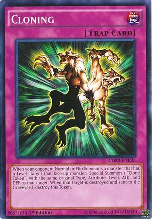 Cloning (LDK2-ENK36) - Legendary Decks II Unlimited Legendary Decks II Yugioh Single  Squirtle Squad Card Shop.