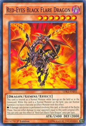 Red-Eyes Black Flare Dragon (LDK2-ENJ02) - Legendary Decks II 1st Edition Legendary Decks II Yugioh Single  Squirtle Squad Card Shop.