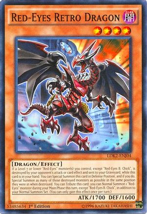 Red-Eyes Retro Dragon (LDK2-ENJ04) - Legendary Decks II 1st Edition Legendary Decks II Yugioh Single  Squirtle Squad Card Shop.